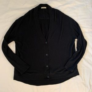 Anthropologie Oversized Black Cardigan